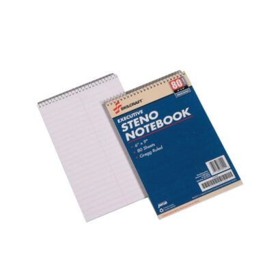Skilcraft Executive Steno Notebook, 6 x 9, WE, 80 Sheets/Pad, 12 Pads/Pack