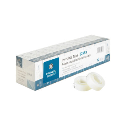 Invisible Tape, 0.75 x 36 yds., 1 Core, 12 Rolls/Pack