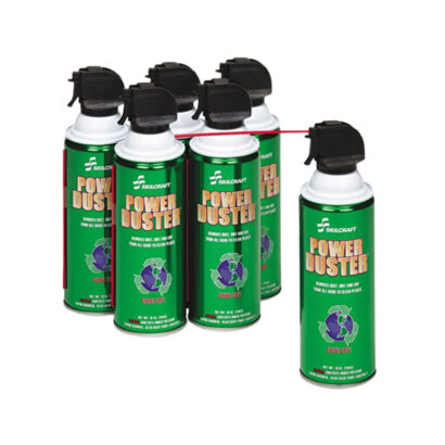 Skilcraft Power Duster Compressed Gas, 10 oz., 6/Box