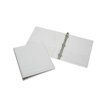 1 1/2 3-Ring View Binder, D-Ring, White