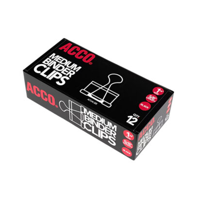 Medium Binder Clips, 0.63 Capacity, Black, 144 Clips/Pack