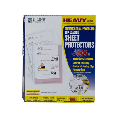 C-Line Heavyweight Polypropylene/PP Sheet Protectors, Heavyweight, Clear, 100/Box